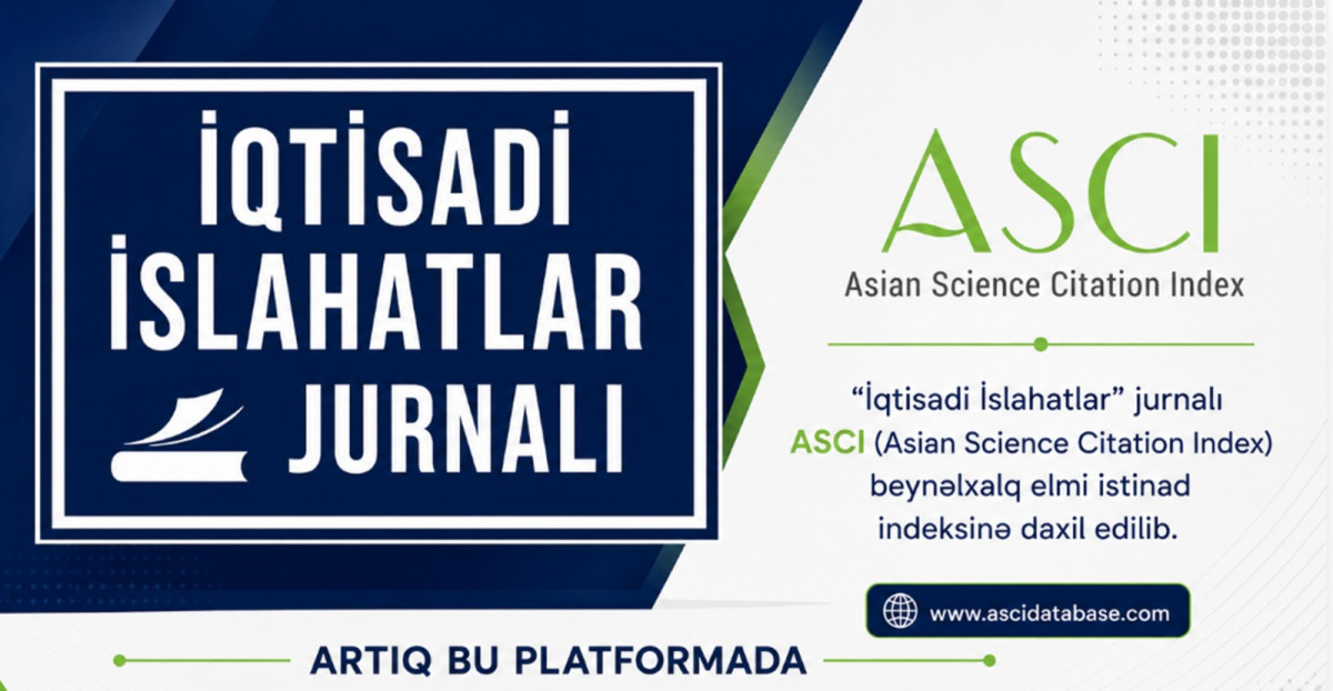 The “Economic Reforms” Journal Has Been Indexed in the Asian Science Citation Index