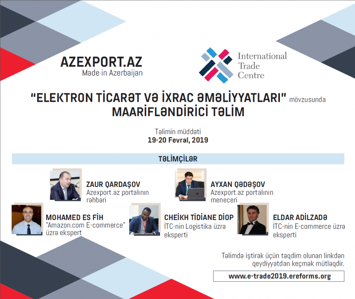 Azexport “Elektron Ticarət və ixrac prosedurları” mövzusunda təlim keçirir