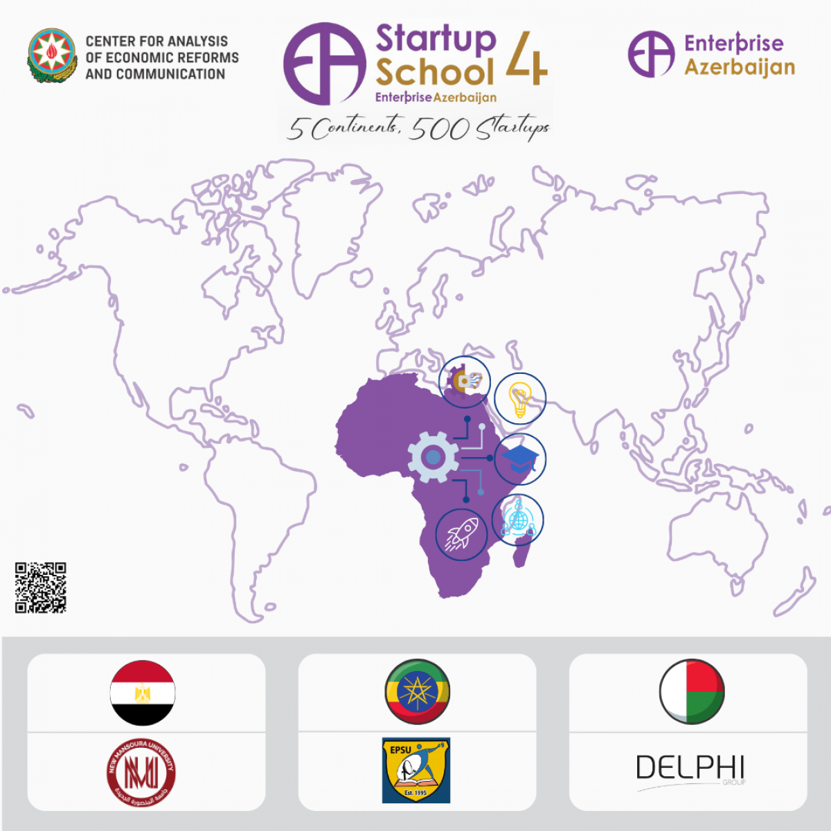 Partners from the African continent for the "Startup School 4" project of the "Enterprise Azerbaijan" portal have been announced