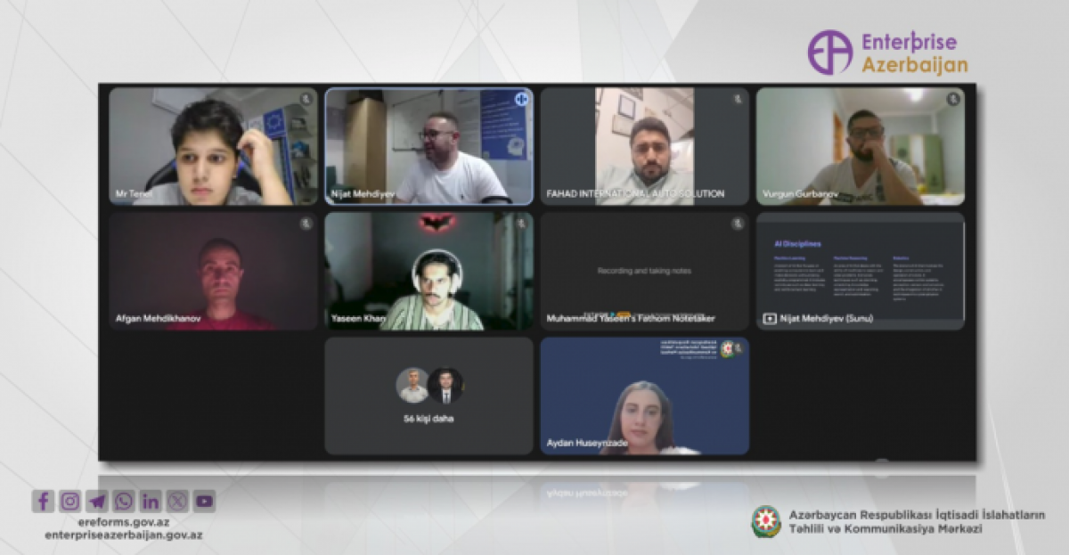 “Enterprise Azerbaijan” portalının “Startup School 3” layihəsi çərçivəsində növbəti təlim rəqəmsal texnologiyaların tətbiq sahələrinə həsr olunub