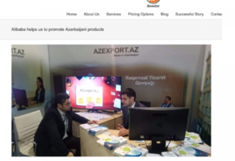 Çinin"HangzhouBoosterTechCo.Ltd." şirkəti Azexportdan yazıb