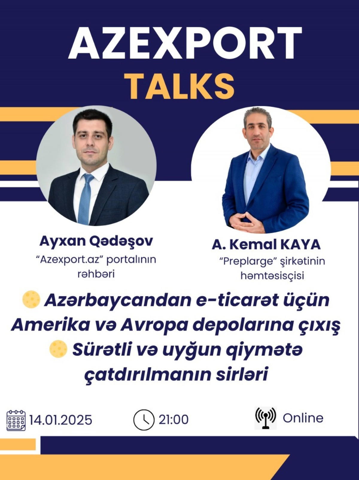 “Azexport Talks”: Amerika və Avropa bazarlarına sürətli və uyğun qiymətə çatdırılmanın sirrləri