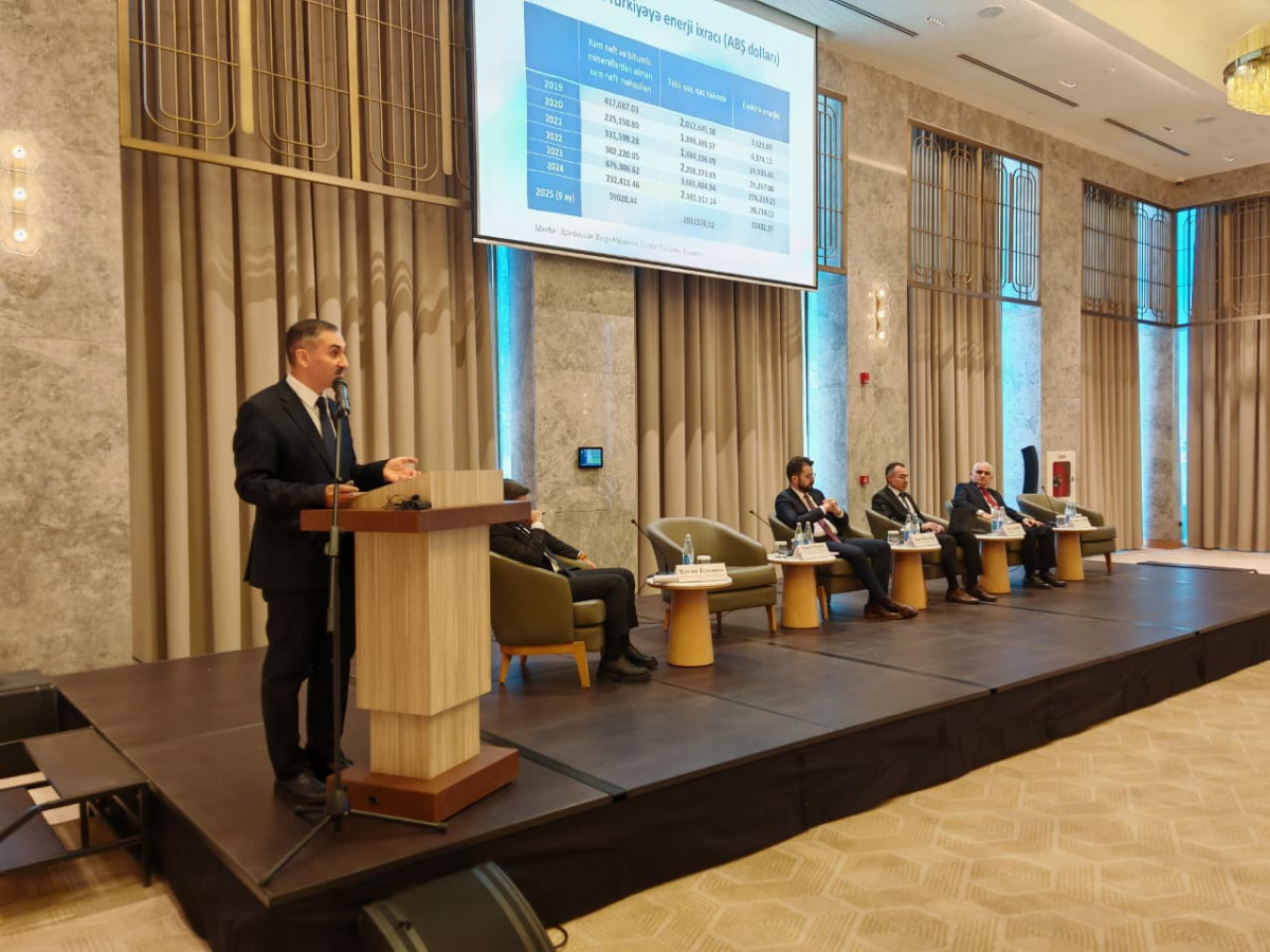 The Deputy Executive Director of CAERC delivered a speech at the First Azerbaijan–Turkey Brain Centres Forum in Shusha