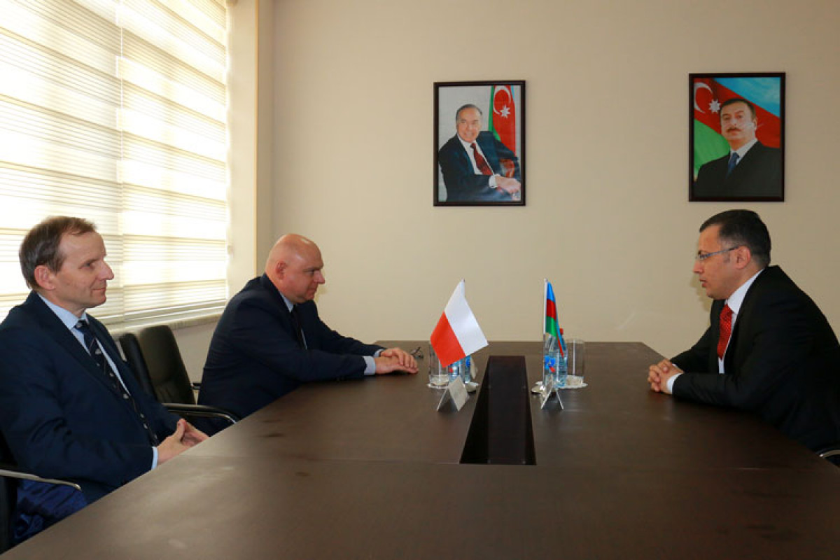 Vüsal Qasımlı Polşa səfirini qəbul edib