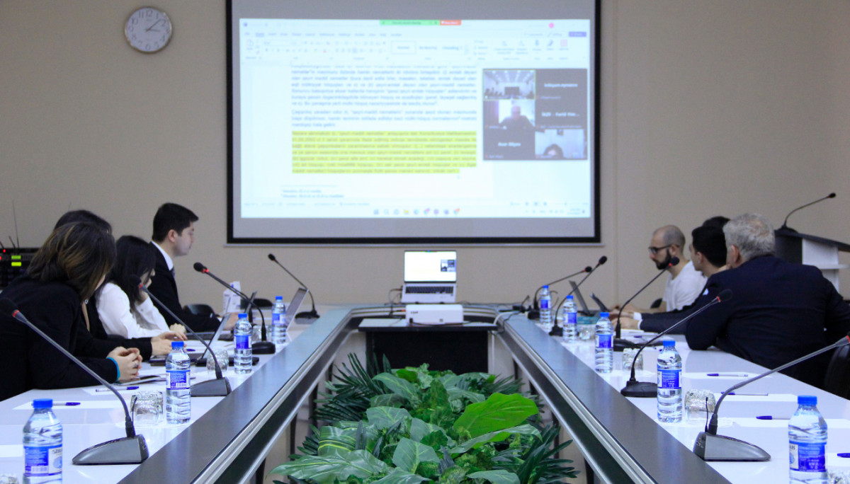The next meeting of the "Improvement of the Civil Code of the Republic of Azerbaijan" working group was held
