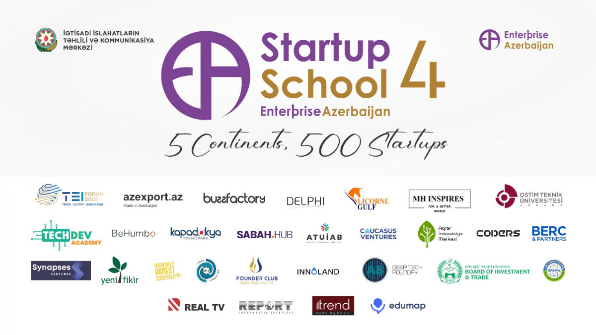Local and global partners of the "Startup School 4" project of the "Enterprise Azerbaijan" portal