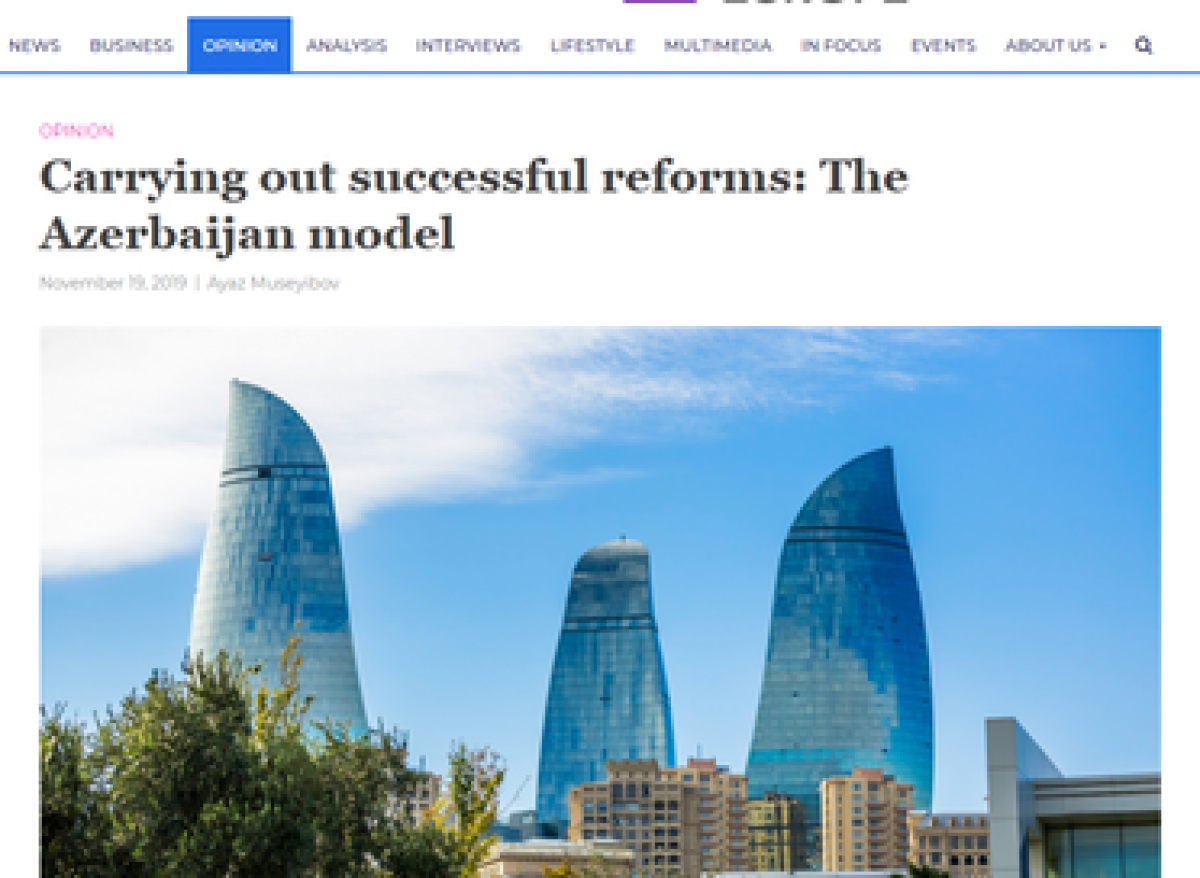 “Emerging Europe” Published an Article on Azerbaijan’s Economic Reform Model