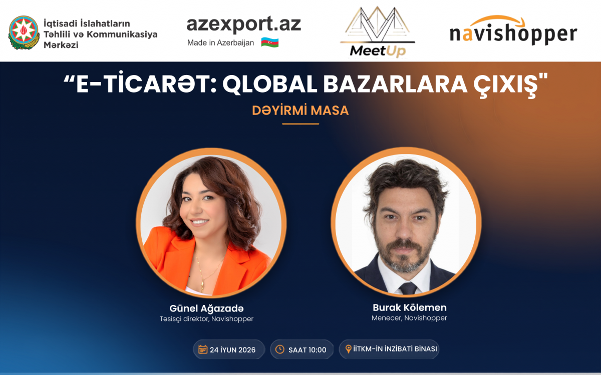 Azexport.az qlobal e-ticarət platformalarında satışa dair dəyirmi masa təşkil edir
