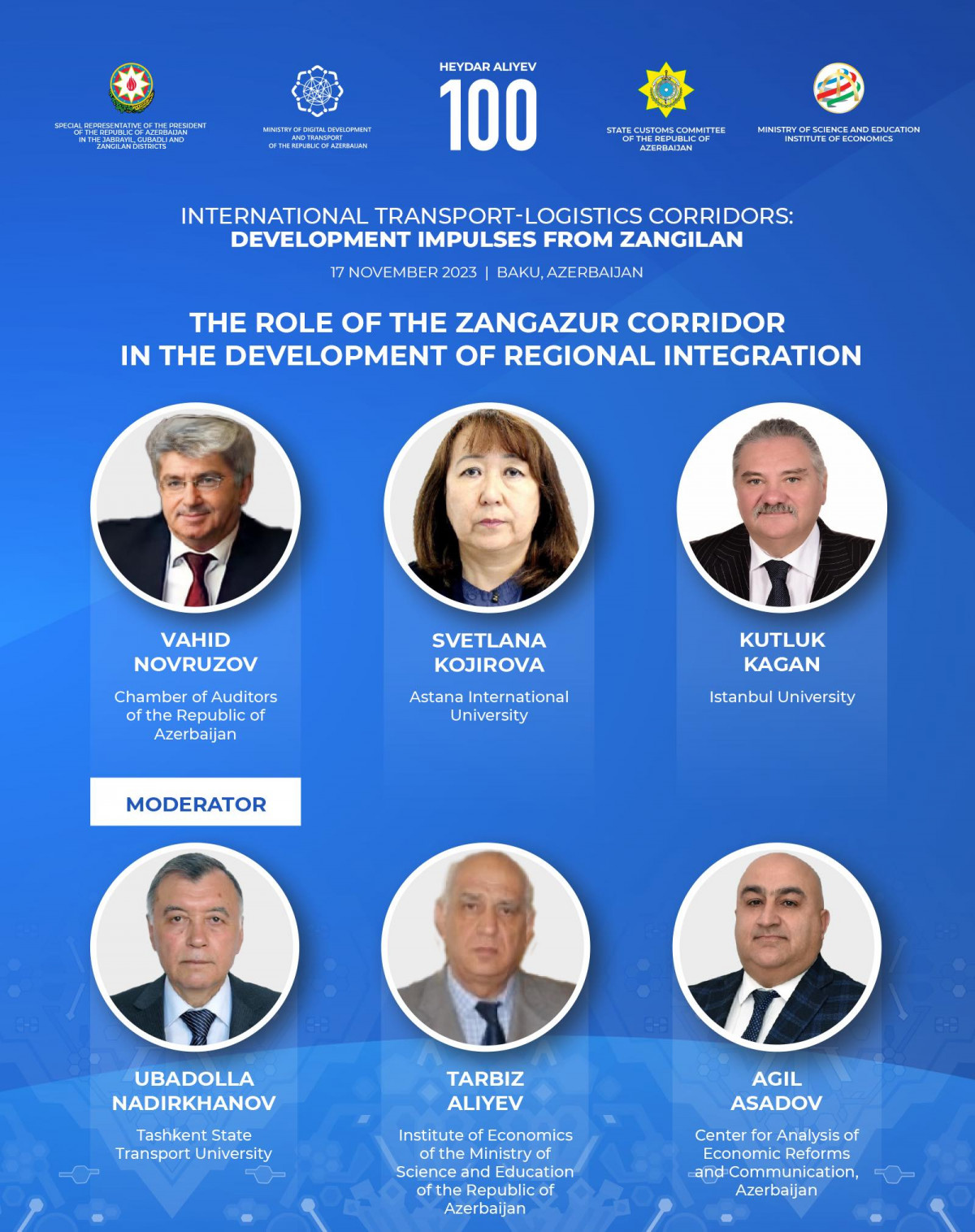 The Head of the Department of CAERC participated in the conference on "International Transport-Logistics Corridor: Development Impulses from Zangilan"