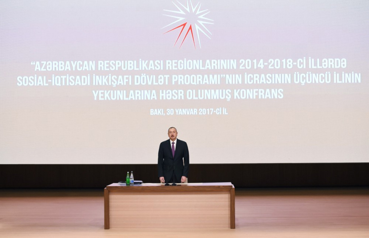 Regionların 2014-2018-ci illərdə sosial-iqtisadi inkişafı Dövlət Proqramının icrasına dair konfrans keçirilib