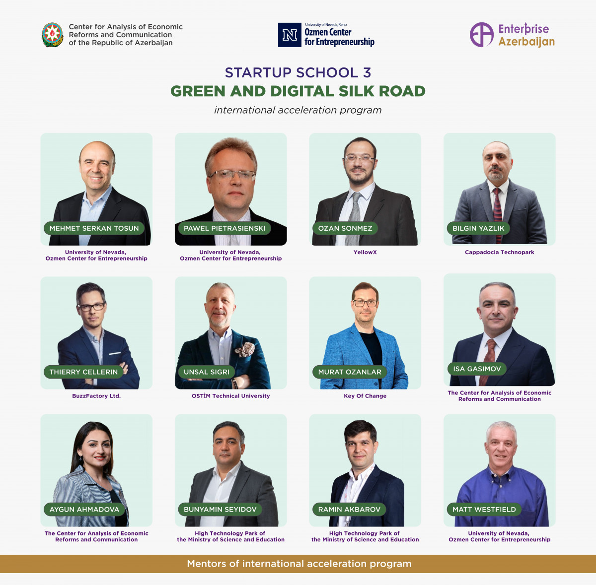 “Startup School 3” layihəsinin ekspert heyəti təqdim olunub