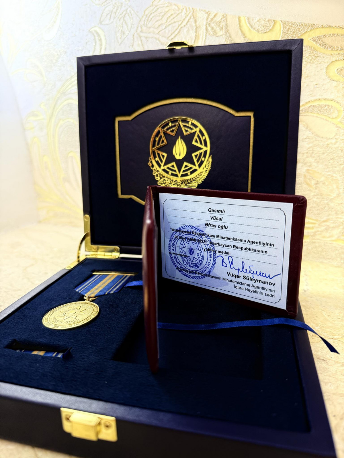 Vüsal Qasımlı yubiley medalı ilə təltif olunub