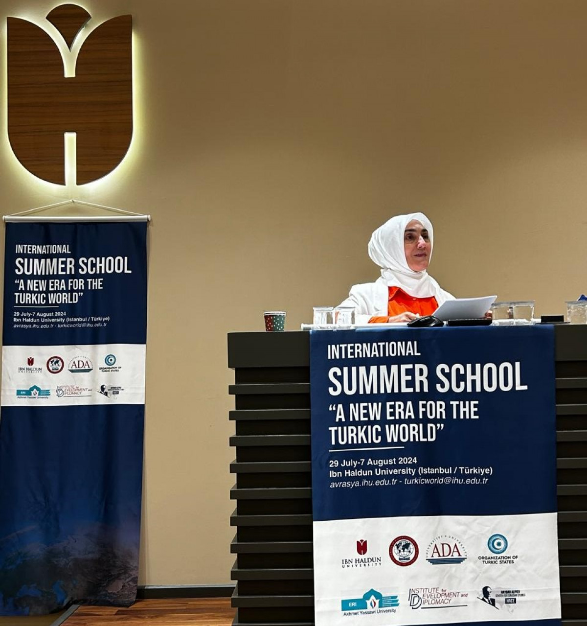 Vusala Jafarova made a speech at the International Summer School