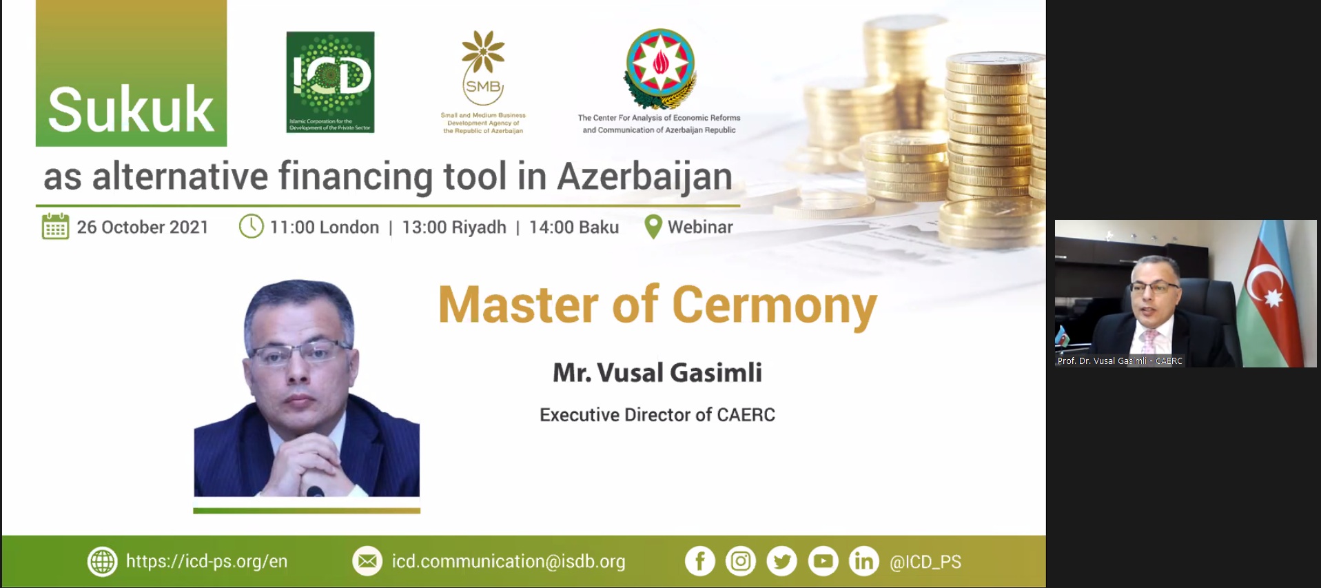 ICD and its Azerbaijan Partners Host a webinar introducing Sukuk as alternative financing tool in Azerbaijan