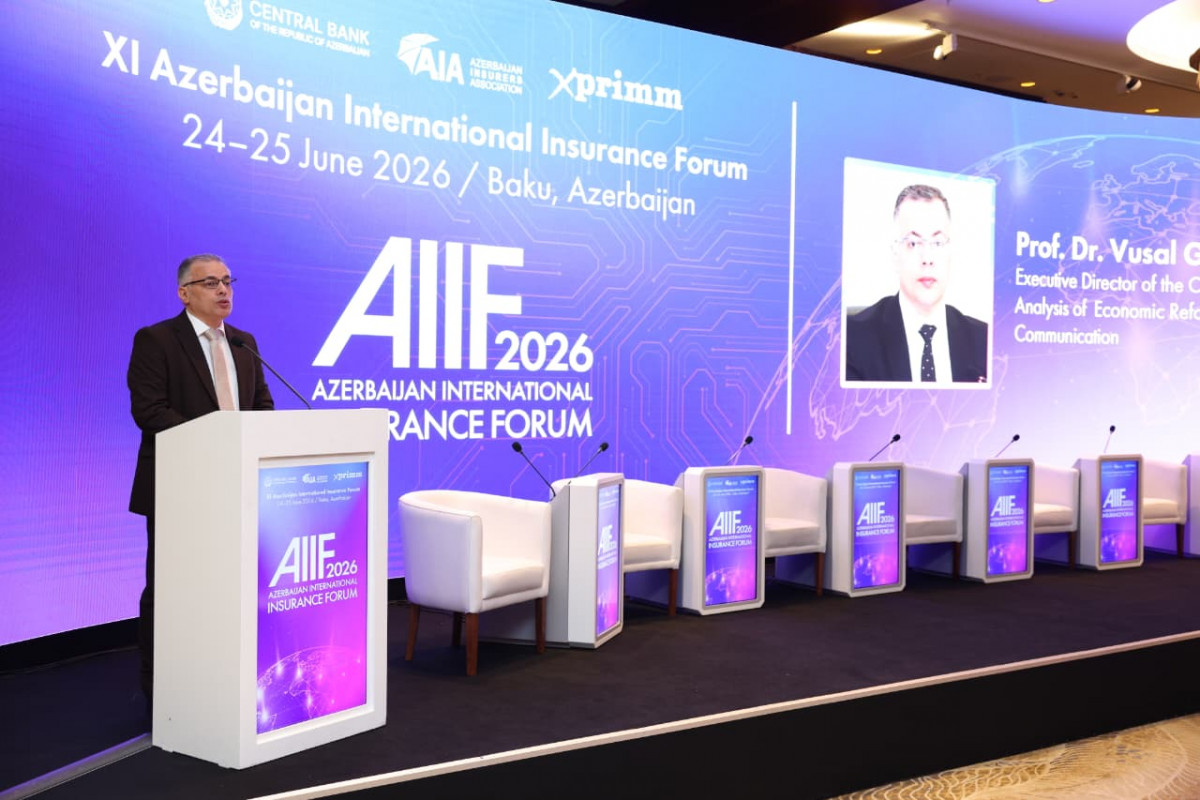 Vusal Qasimli Delivered an Opening Speech at The XI Azerbaijan International Insurance Forum
