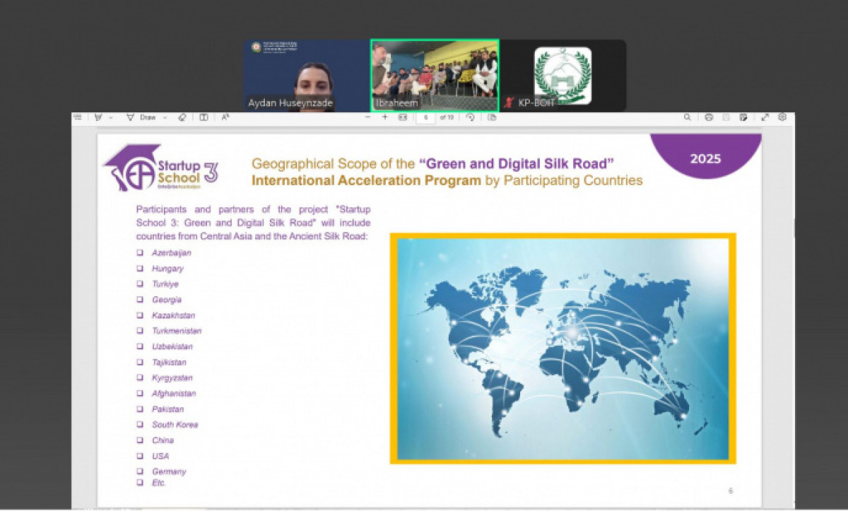 “Yaşıl və Rəqəmsal İpək Yolu” proqramı Pakistan tərəfdaşlarına təqdim olunub