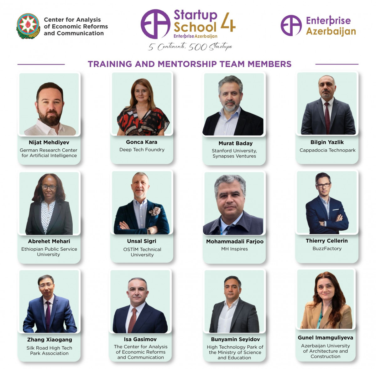 “Enterprise Azerbaijan” portalının “Startup School 4” layihəsinin ekspert heyəti elan olunub