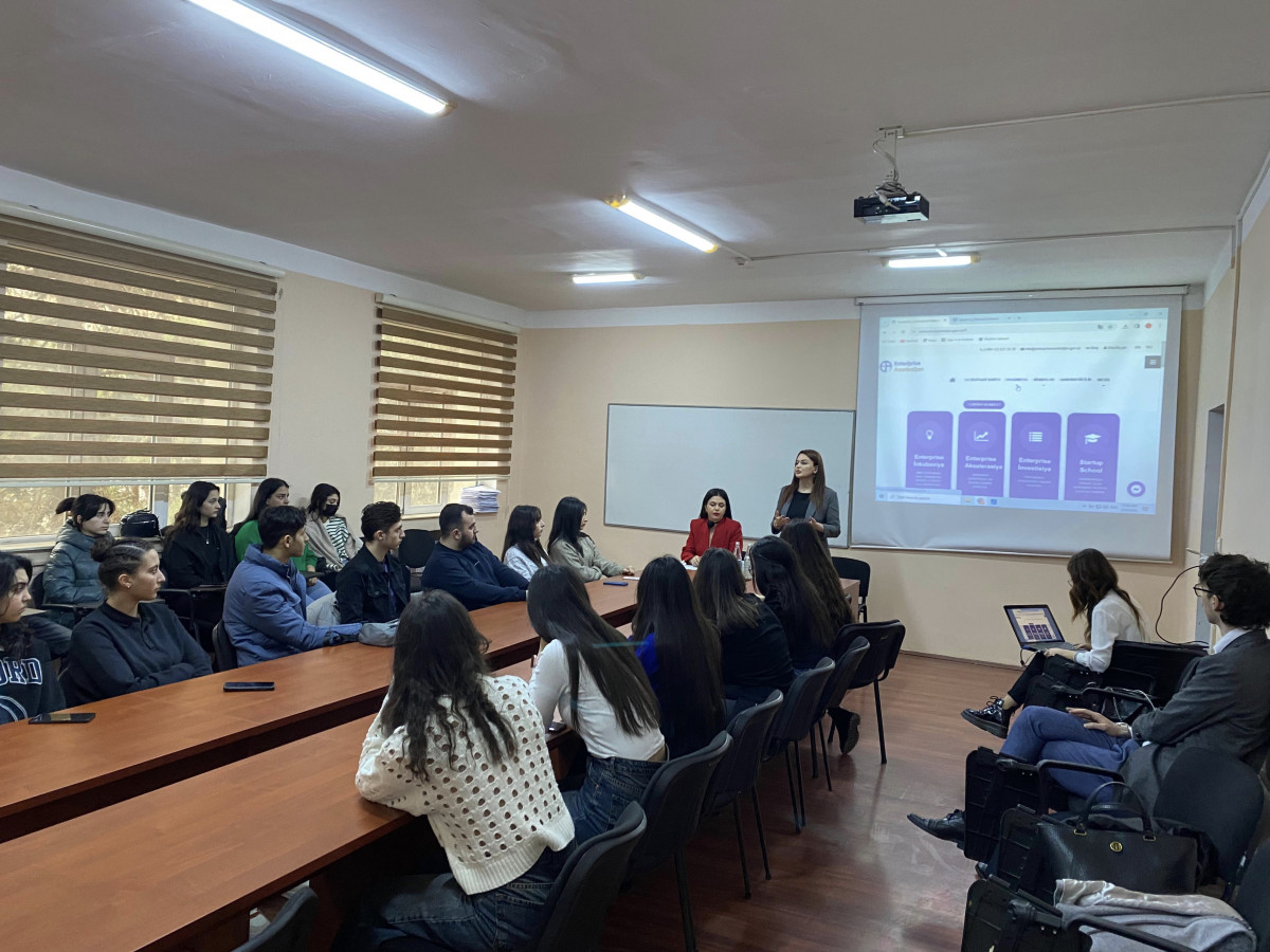 The "Startup School 2" project of "Enterprise Azerbaijan" was presented at the Azerbaijan Tourism and Management University