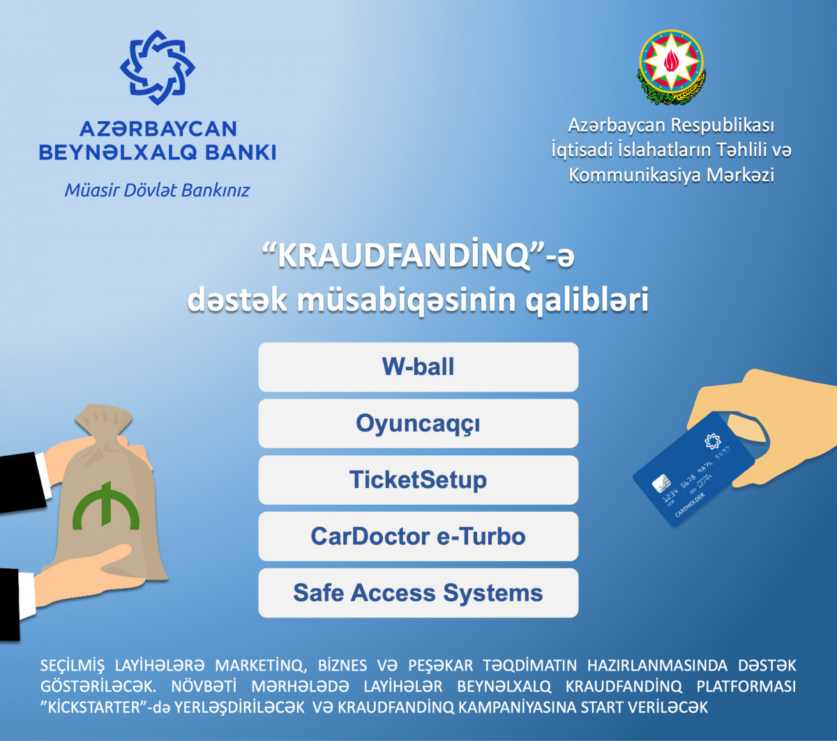 Azerbaijani startups to be launched on crowdfunding platforms