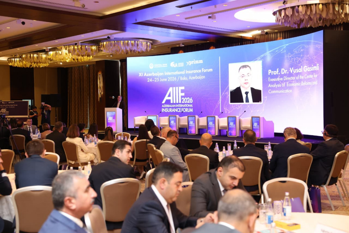 Vusal Qasimli Delivered an Opening Speech at The XI Azerbaijan International Insurance Forum