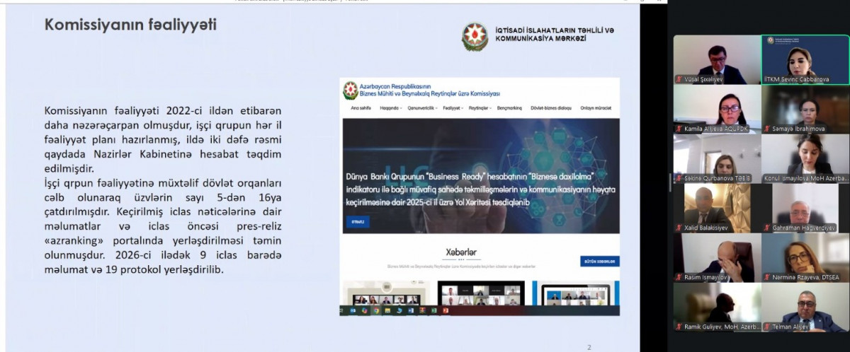 “Səhiyyə sistemi ”işçi qrupunun video-konfrans formatında növbəti iclası keçirilib