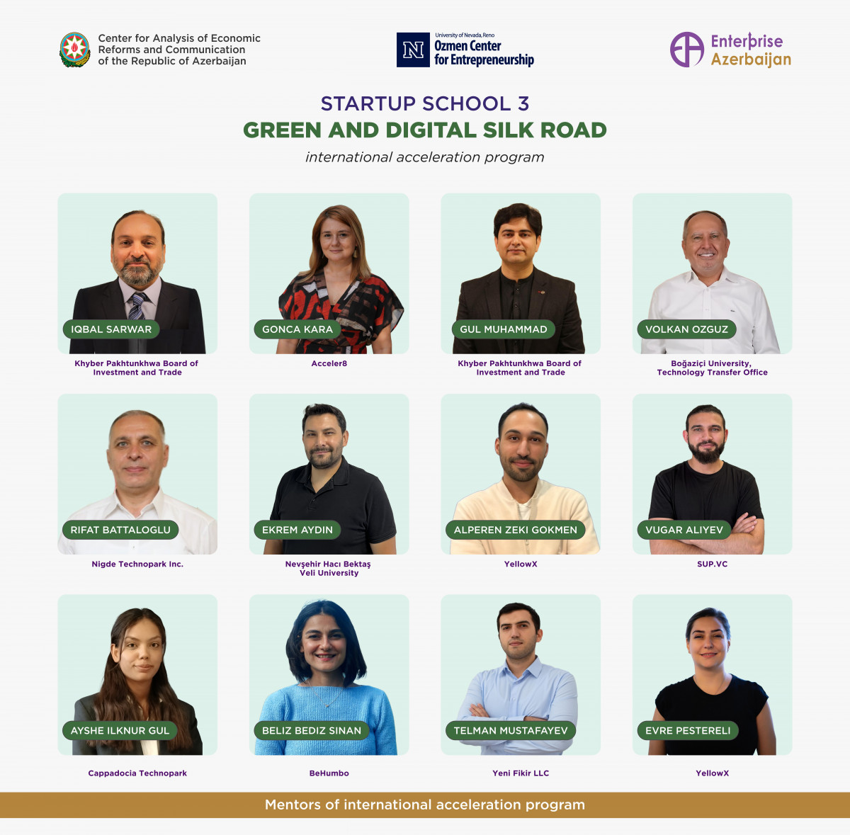 “Startup School 3” layihəsinin ekspert heyəti təqdim olunub