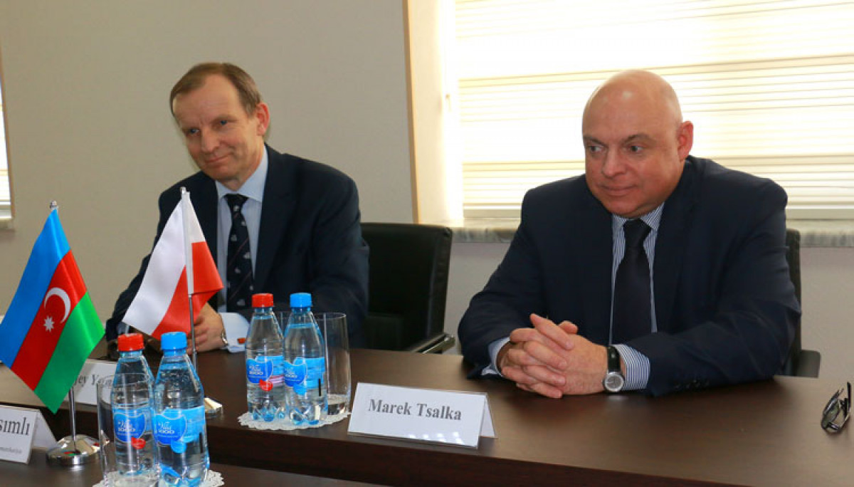 Vüsal Qasımlı Polşa səfirini qəbul edib