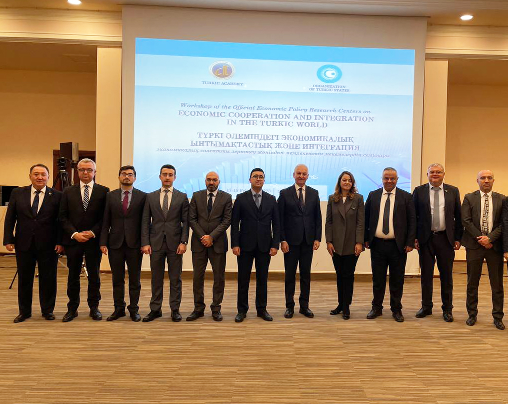 The manager of CAERC made a presentation on the economic cooperation of the Turkish states in Astana