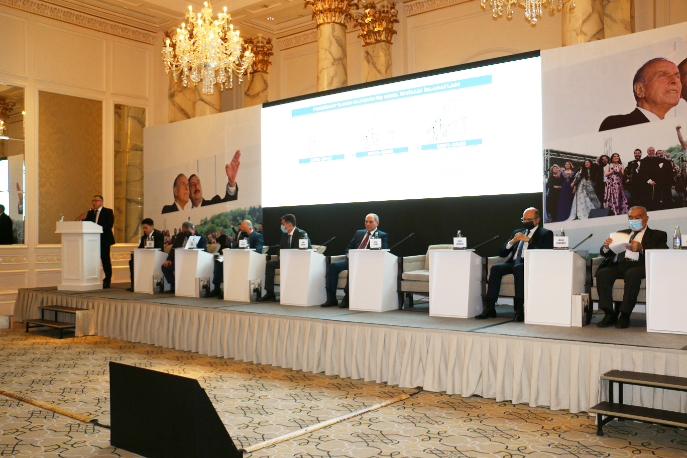 Conference on "Azerbaijan's development model: Yesterday, today and tomorrow" has been held with the organization of New Azerbaijan Party and partnership of Center for Analysis of Economic Reforms and Communication