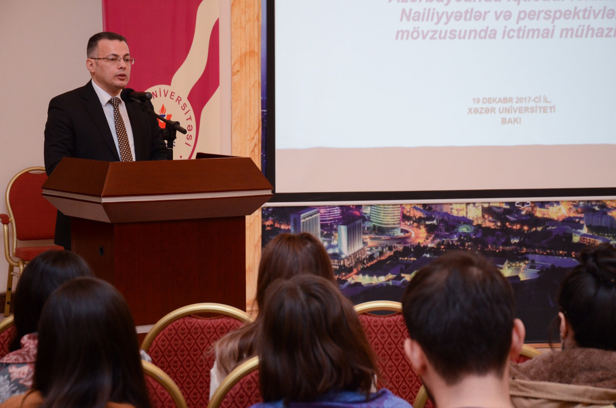Dr. Vusal Gasimli Delivers Public Lecture at Khazar University