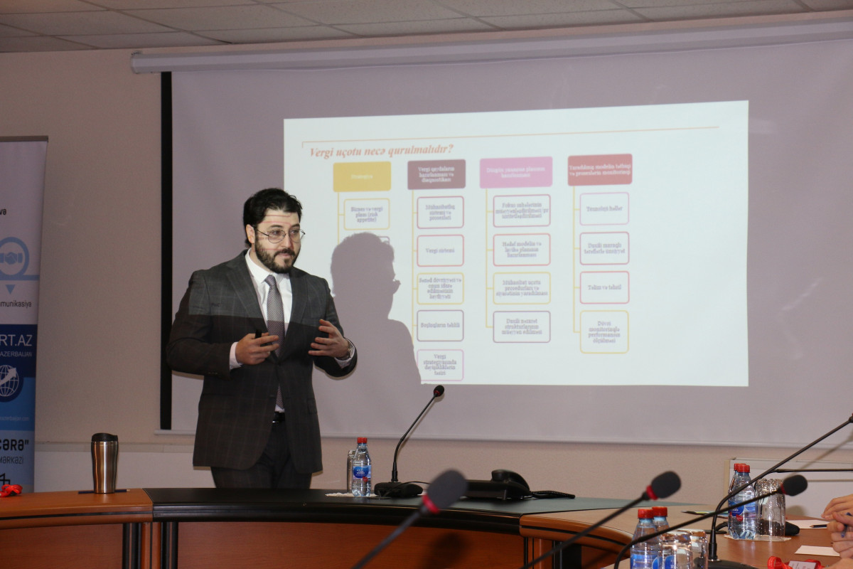 Vergi islahatlarının sahibkarlığın inkişafına təsiri mövzusunda seminar keçirilib