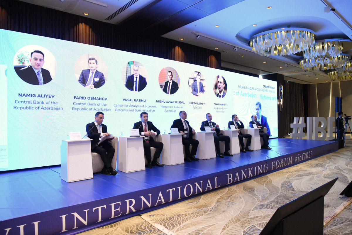 Vusal Gasimli spoke at the opening of the VII International Banking Forum