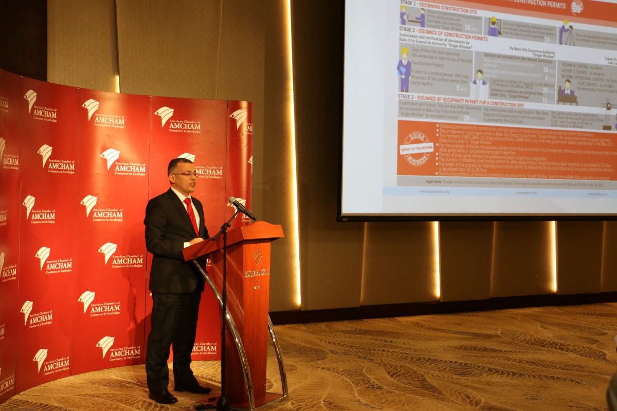 Vusal Gasimli Presented “Doing Business” Reforms at AmCham