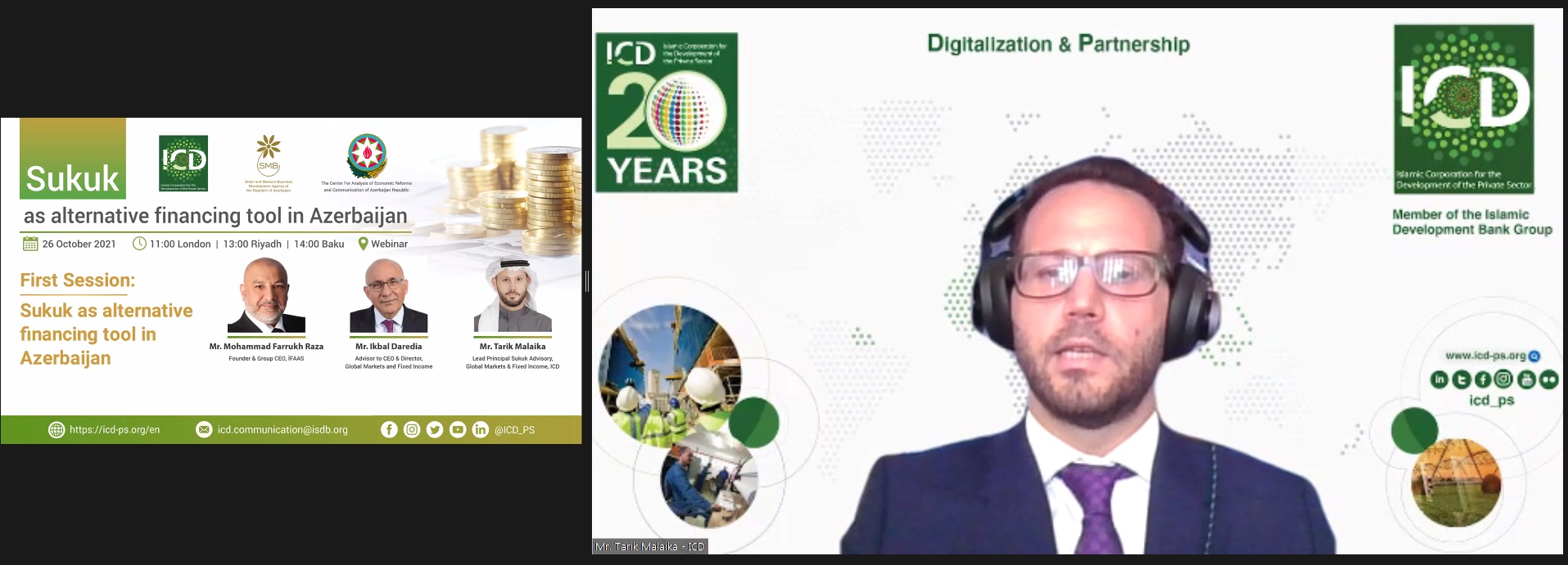 ICD and its Azerbaijan Partners Host a webinar introducing Sukuk as alternative financing tool in Azerbaijan