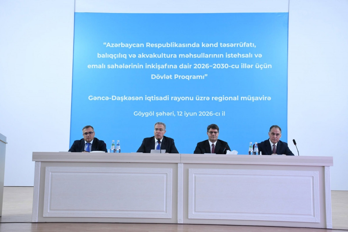 Kənd təsərrüfatı, balıqçılıq və akvakultura məhsullarının istehsalı və emalı sahələrinin inkişafına dair yeni Dövlət Proqramının müzakirəsi məqsədilə regional müşavirələr keçirilir