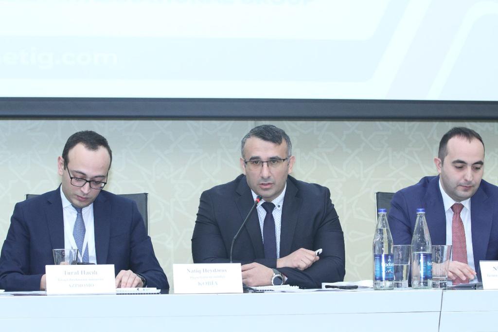 Nijat Hajizade, Head of department at CAERC, spoke at the National Forum of Exporters and Importers held in Baku