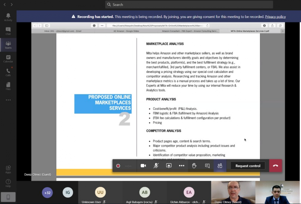 The first seminar of the “Expansion of Azerbaijan–America Trade Relations” project has been held