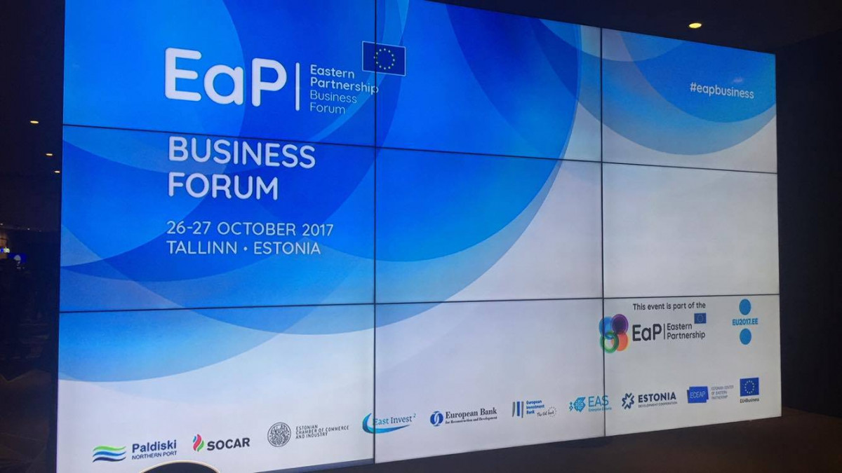 Vüsal Qasımlı Estoniyada “Şərq Tərəfdaşlığı üzrə IV Biznes Forum” da iqtisadi islahatlardan danışıb