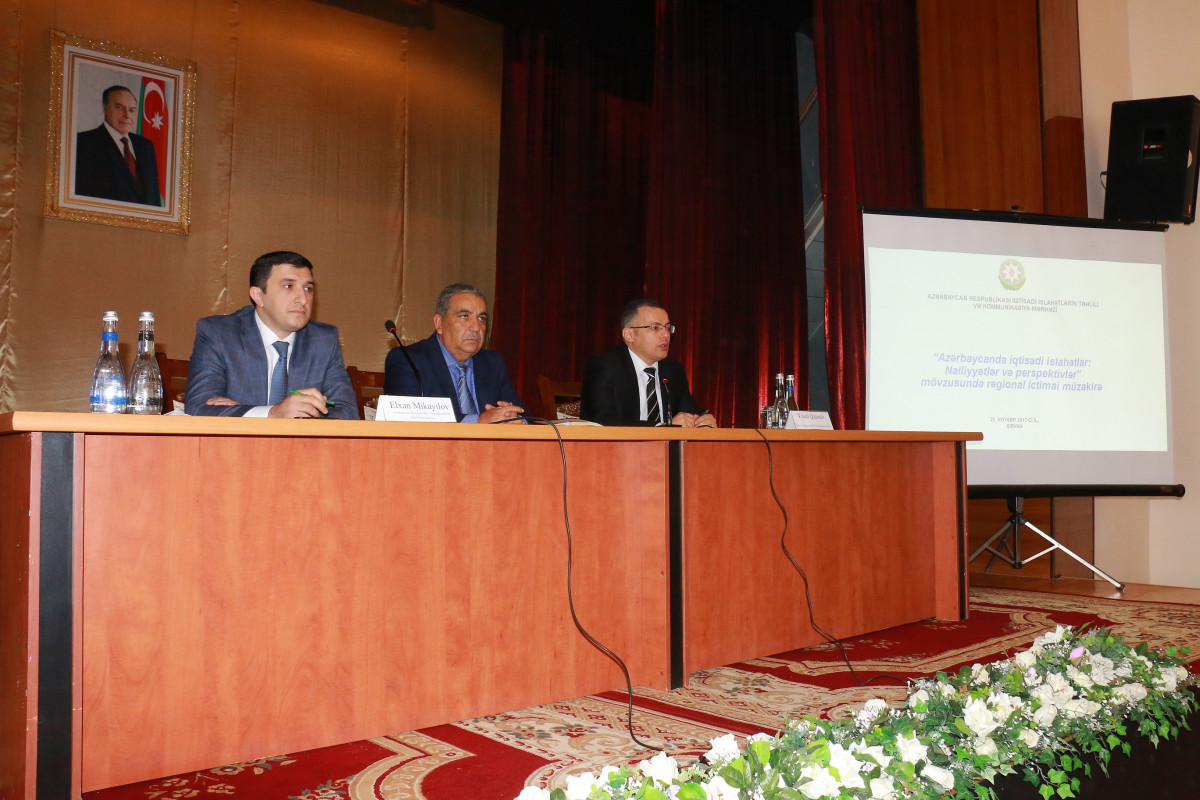 Regional Public Discussion on “Economic Reforms in Azerbaijan: Achievements and Prospects” Held in Shirvan
