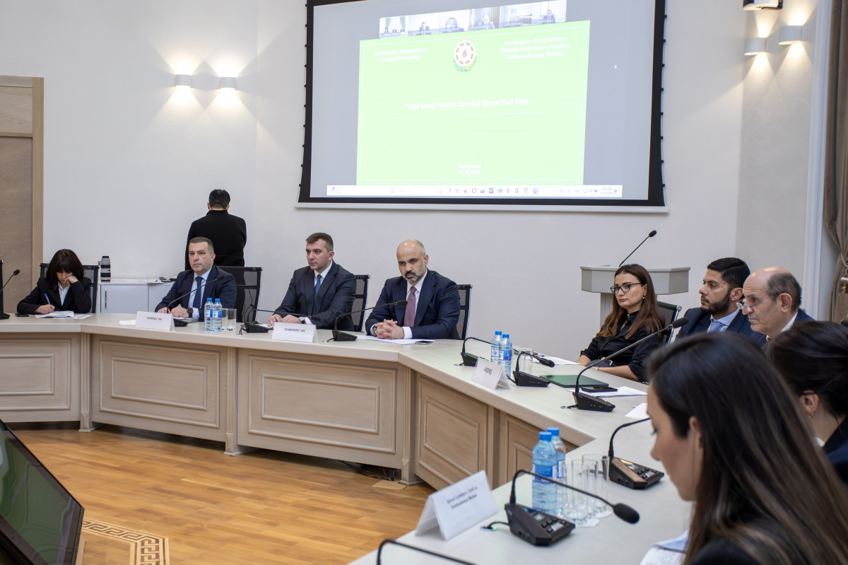 “Yaşıl enerji məkanı” İşçi qrupunun 2025-ci ilin yekunlarına dair iclası keçirilib