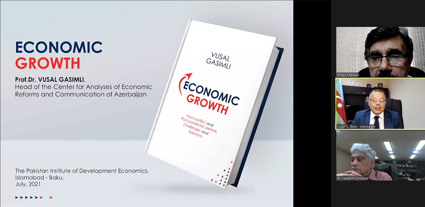 The book on "Economic Growth" was presented in Pakistan