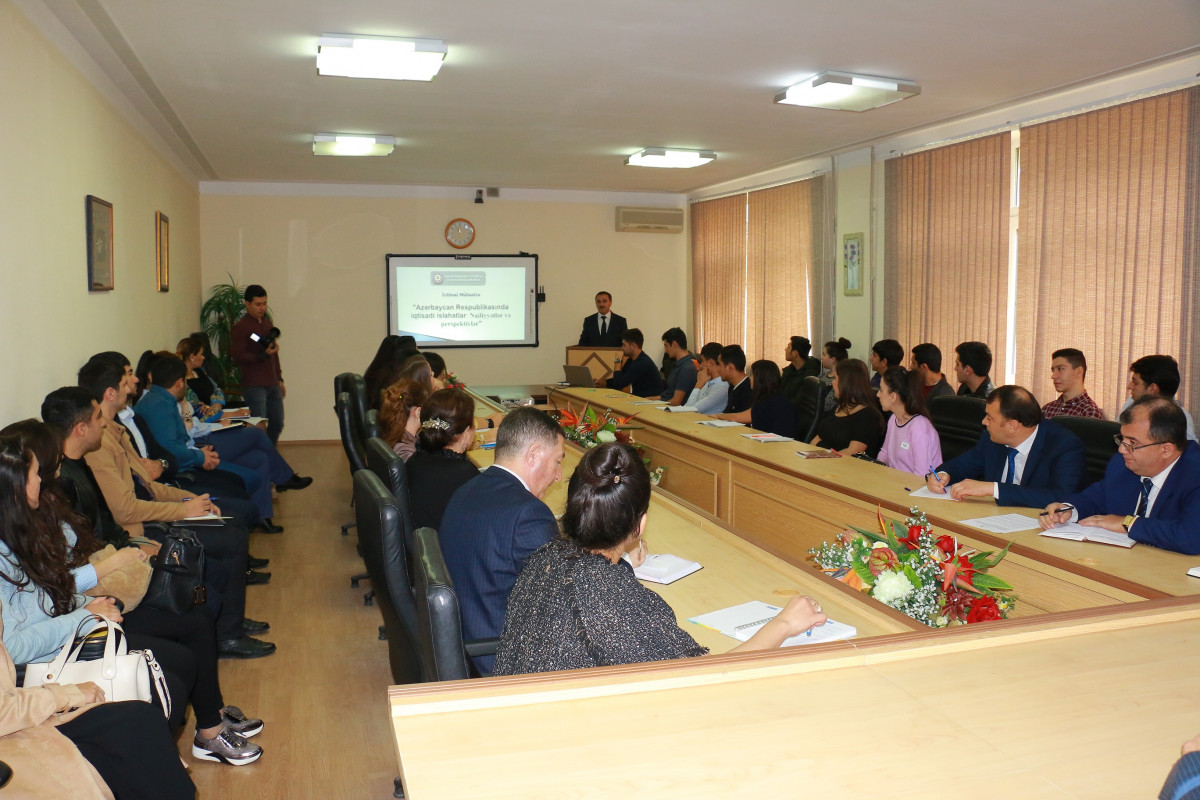 CAERC Holds Public Lecture at Azerbaijan University of Cooperation
