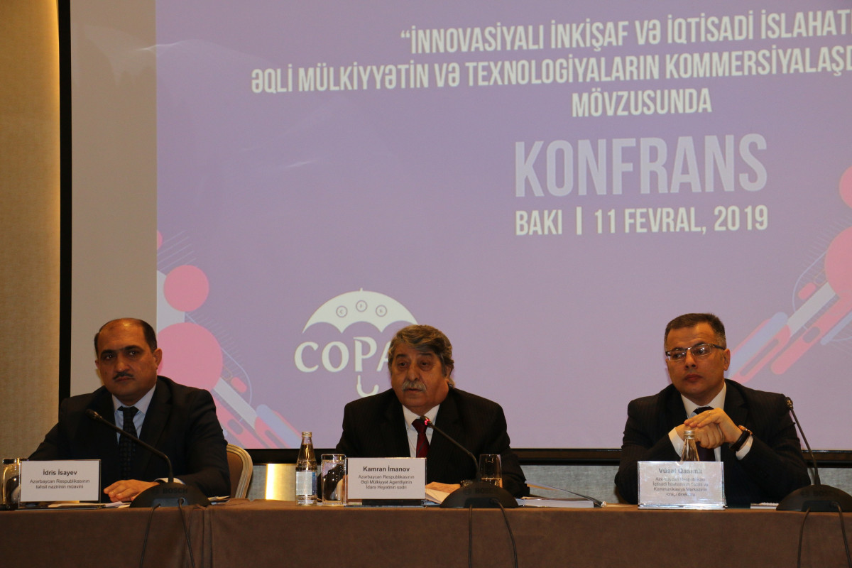 “İnnovasiyalı inkişaf və iqtisadi islahatlar: əqli mülkiyyətin və texnologiyaların kommersiyalaşdırılmasının rolu” mövzusunda konfrans keçirilib