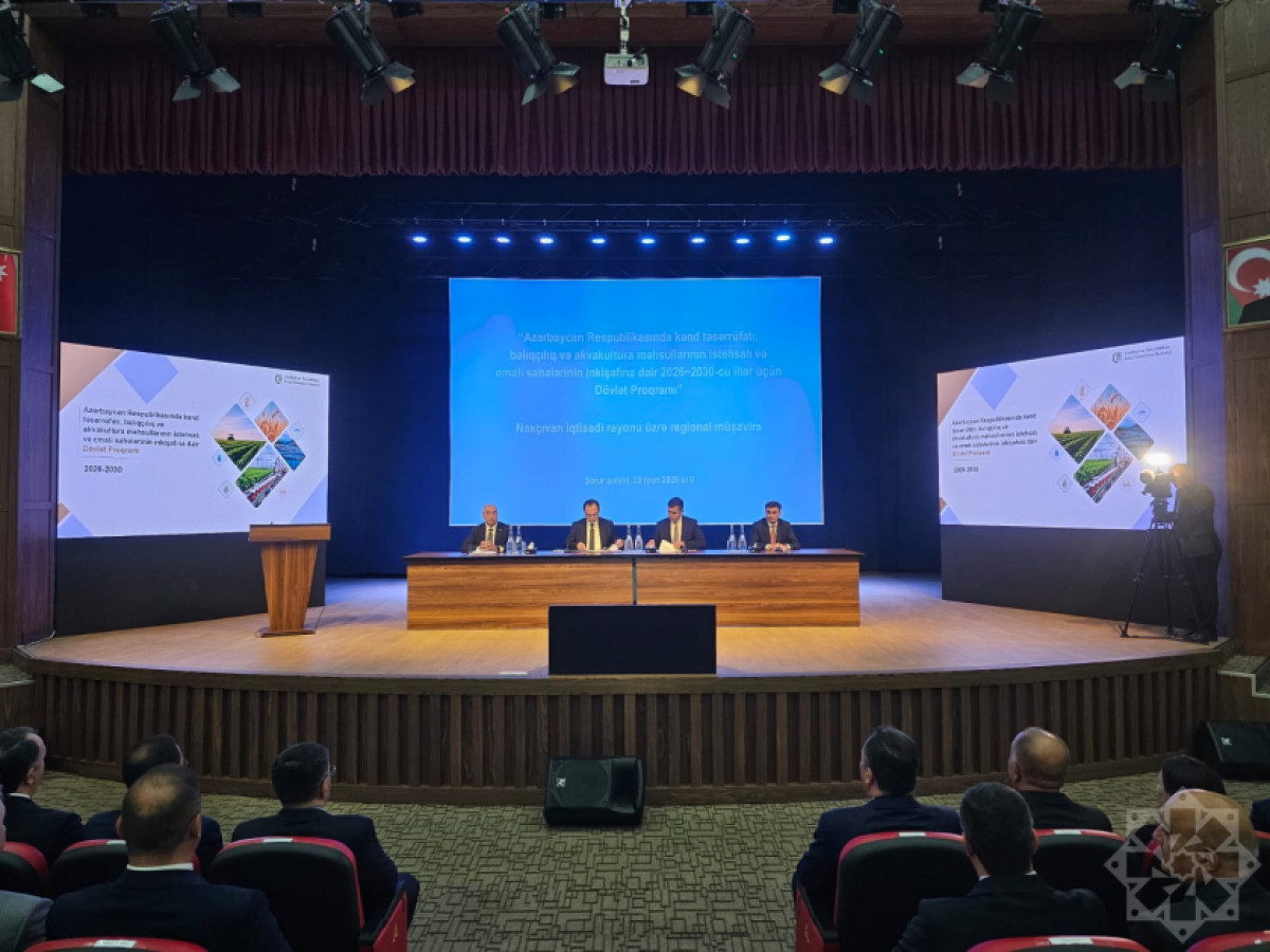 Aqrar sahənin 2026–2030-cu illər üzrə inkişaf prioritetlərinə dair regional müşavirələr Şirvan-Salyan və Naxçıvan iqtisadi rayonlarında davam edib
