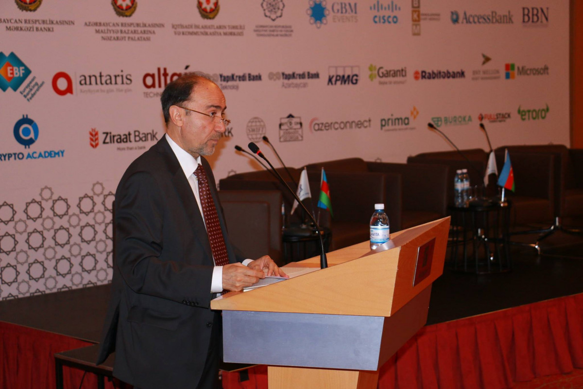 Executive Director of CAERC Vusal Gasimli Delivers Opening Speech at a Conference Organized by the Azerbaijan Banks Association