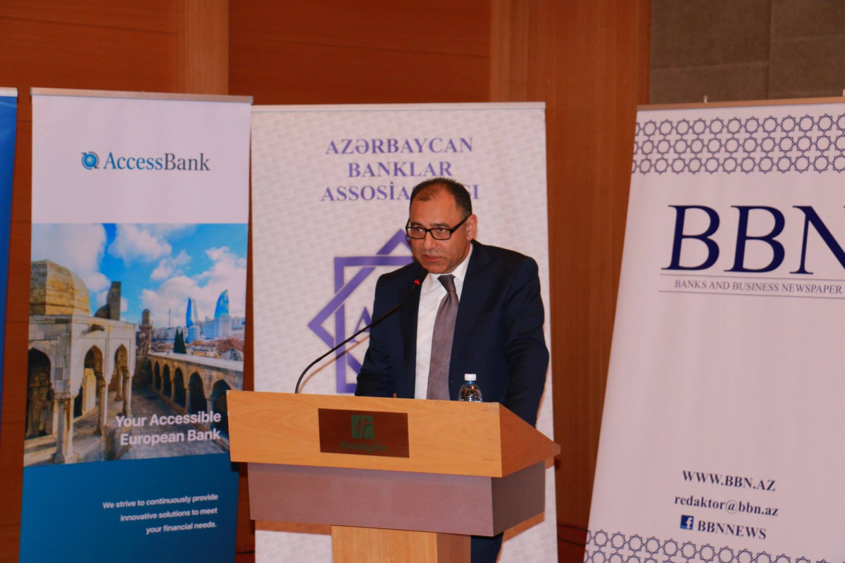 Executive Director of CAERC Vusal Gasimli Delivers Opening Speech at a Conference Organized by the Azerbaijan Banks Association