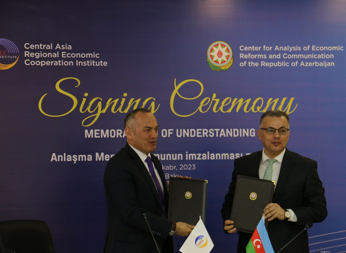 A Memorandum of Understanding was signed between CAERC and CAREC