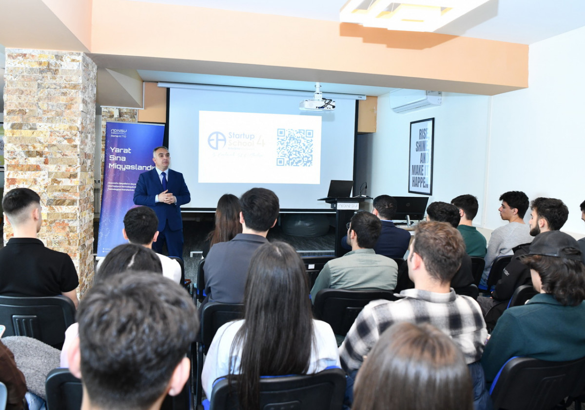 The "Enterprise Azerbaijan" portal held an info session and training on the "Startup School 4" project at ASOIU