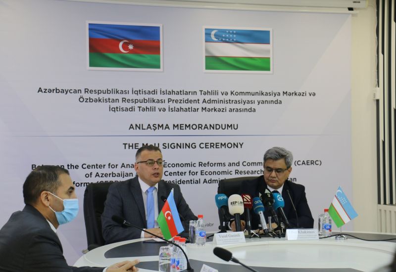 A Memorandum  was signed between the Center for Analysis of Economic  Reforms and Communication and the Center for Economic Research and Reforms under the Presidential Administration of the Republic of Uzbekistan