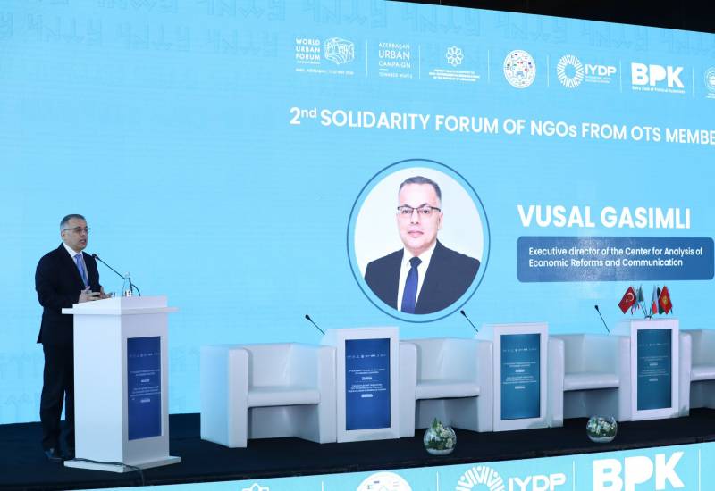CAERC Executive Director Vusal Gasimli addressed the 2nd Solidarity Forum of NGOs of the Member States…